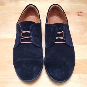 SAMUEL HUBBARD | Black Suede Oxfords, Sz 9/40